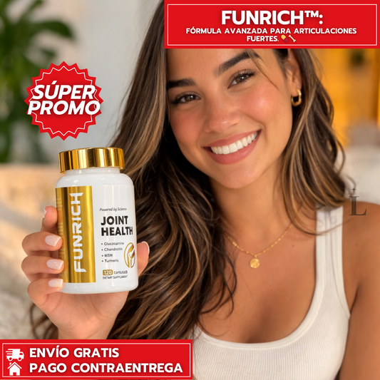 Funrich™: Fórmula avanzada para articulaciones fuertes. 💊🦴