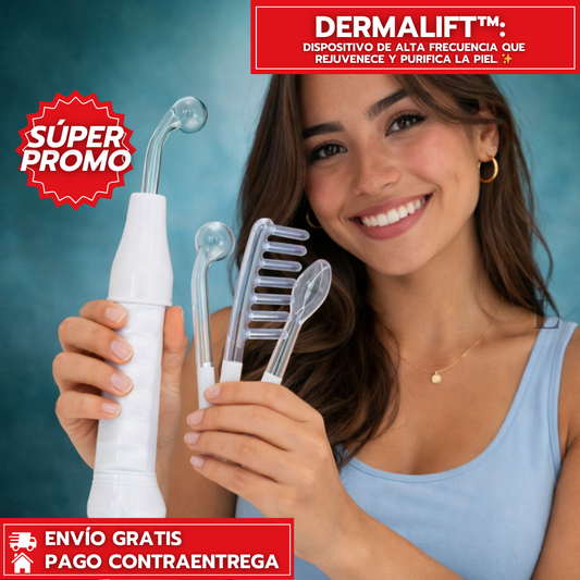 DermaLift™: Dispositivo de Alta Frecuencia que Rejuvenece y Purifica la Piel. ✨